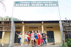Xã Nga My (Nghệ An) vẫn duy trì nhiều điểm trường lẻ tại các bản vùng sâu, vùng xa. Ảnh: Ngọc Sơn