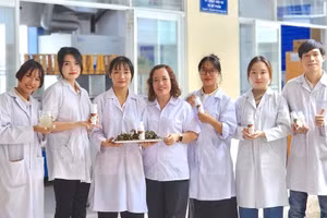 Một dự án của sinh viên Trường Đại học Công Thương TPHCM lọt vào tốp 20 dự án xuất sắc của Chương trình Phát triển Dự án Khởi nghiệp quốc gia năm 2024. Ảnh: HUIT