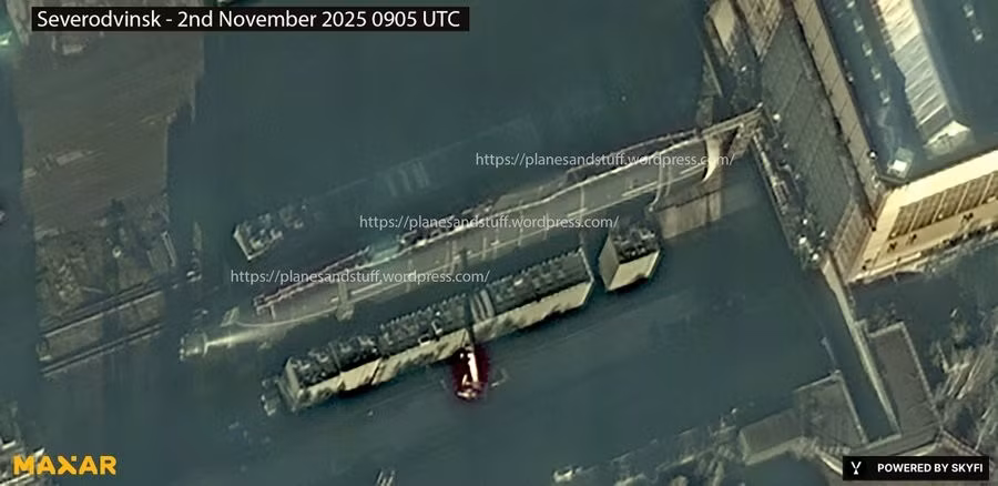 Nhà máy điện hạt nhân Khabarovsk trên ảnh vệ tinh. Nguồn ảnh: planesandstuff trên X