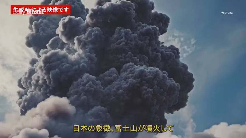 Video AI rúng động cảnh báo Tokyo có thể bị phủ kín khi Núi Fuji phun trào
