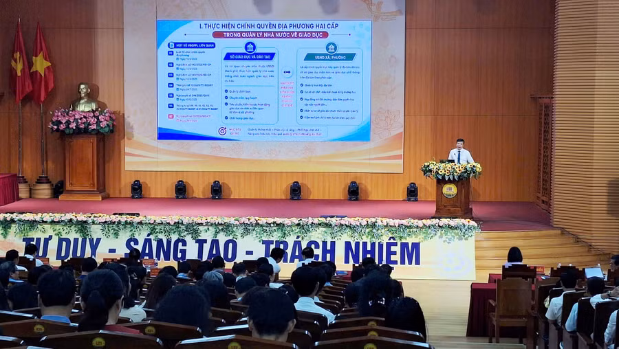 Nhiều điểm nhấn về hiệu quả thực hiện mô hình chính quyền địa phương 2 cấp trong quản lý nhà nước về giáo dục tại TP Huế được nêu ra tại Hội nghị.