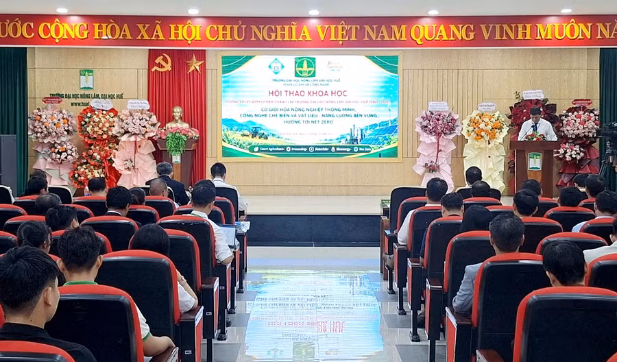 Hội thảo Khoa học Quốc gia "Cơ giới hóa nông nghiệp thông minh, công nghệ chế biến và vật liệu – năng lượng bền vững hướng tới Net Zero".