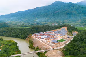 Trường PTDTNT TH&THCS Thanh Thủy khang trang đón học sinh vào năm học mới.