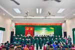 Các chiến sĩ nhỏ trong lễ ra quân.