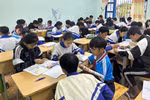 Giờ học phân môn Lịch sử của học sinh Trường THCS Nguyễn Trãi (huyện M’Drắk, Đắk Lắk). Ảnh: NVCC