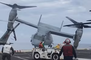 Mỹ thiệt hại nặng khi máy bay MV-22B của Thủy quân lục chiến gặp nạn