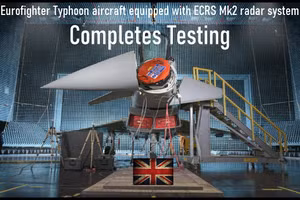 Tiêm kích Typhoon trở nên cực mạnh với radar ECRS Mk 2