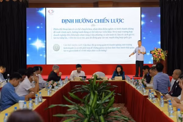 Quang cảnh buổi gặp gỡ báo chí cung cấp thông tin về diễn đàn. (Ảnh: BTC)