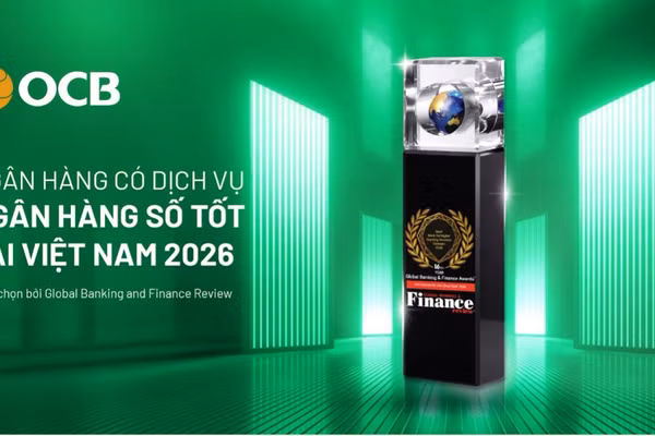 Năm thứ hai liên tiếp OCB được vinh danh tại Global Banking & Finance Awards