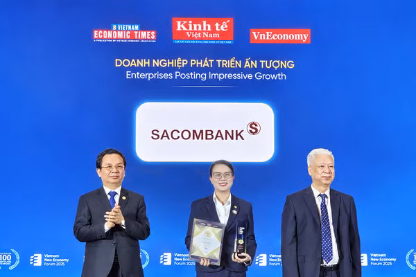 Sacombank được vinh danh Thương hiệu Mạnh Việt Nam 2026
