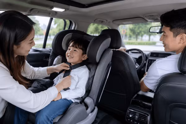 Phạt cảnh cáo khi chở trẻ dưới 10 tuổi không có ghế trẻ em từ 15/8
