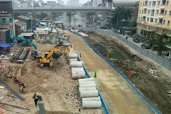 Hà Nội điều chỉnh tổ chức giao thông đường La Thành phục vụ thi công Vành đai 1