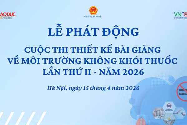 Thể lệ cuộc thi thiết kế bài giảng về môi trường không khói thuốc năm 2026