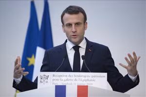 Tổng thống Pháp Emmanuel Macron.