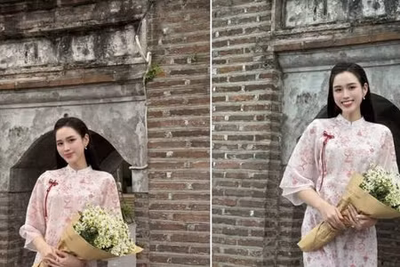 Đỗ Thị Hà lộ diện với vẻ đẹp dịu dàng, thần thái hạnh phúc sau khi kết hôn