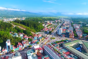 Một góc của phường Điện Biên Phủ nhìn từ trên cao.
