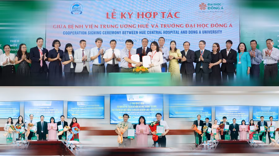 Trường Đại học Đông Á và Bệnh viện Trung ương Huế chính thức ký kết hợp tác đào tạo nguồn nhân lực lĩnh vực y tế