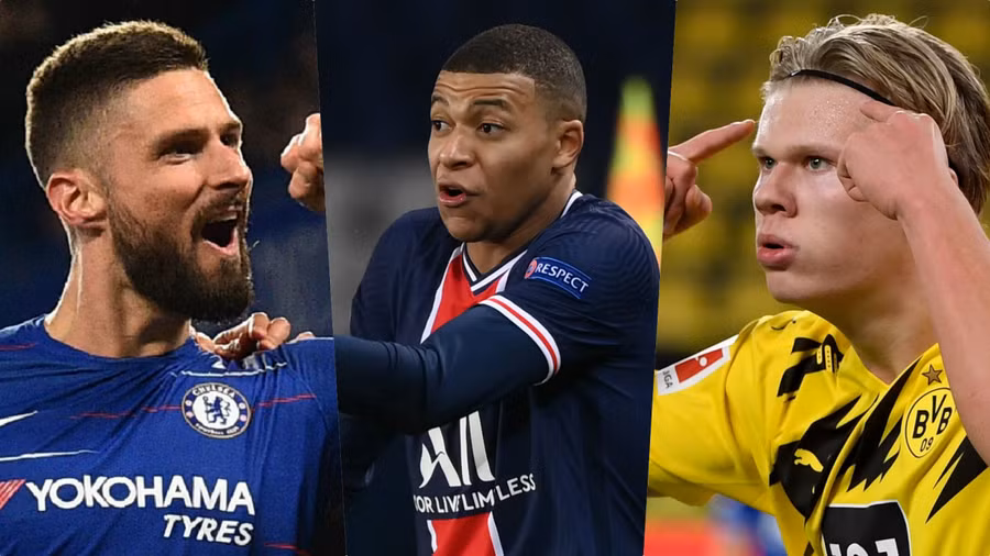 Top 10 cầu thủ ghi bàn nhiều nhất Champions League 2020/2021 gồm có: