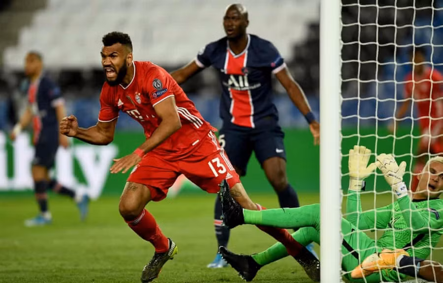 Bayern Munich trở thành cựu vương, PSG vào bán kết Champions League ảnh 2 Bayern Munich có bàn thắng ngay sau khi liên tiếp thoát thua. (Ảnh: Getty)