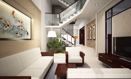 Nhà có trồng cây xanh sinh khí tốt