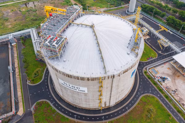 Kho LNG Thị Vải vận hành an toàn, ổn định ở mức công suất tái hóa 288 tấn/giờ, tương đương khoảng 9,5 triệu/m3/ngày.