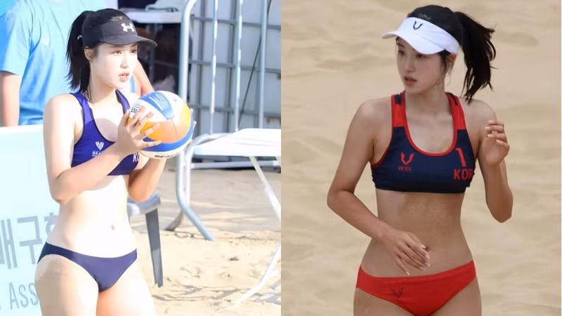 Tại Đại hội Thể thao châu Á ASIAD 19 vừa qua, VĐV bóng chuyền bãi biển Shin Ji-eun nhận được nhiều sự quan tâm của người hâm mộ nhờ vẻ đẹp tựa thiên thần. shin-ji-eun.jpg