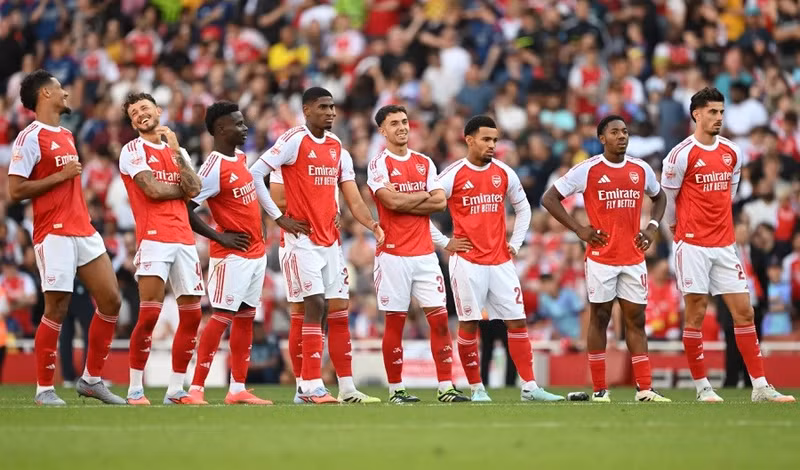 Arsenal bước vào trận derby London với sự tự tin lớn khi chưa từng thất bại trong 32 lần gần nhất đón tiếp Fulham trên sân nhà tại Premier League. Ảnh: Internet. doi-hinh-arsenal.jpg