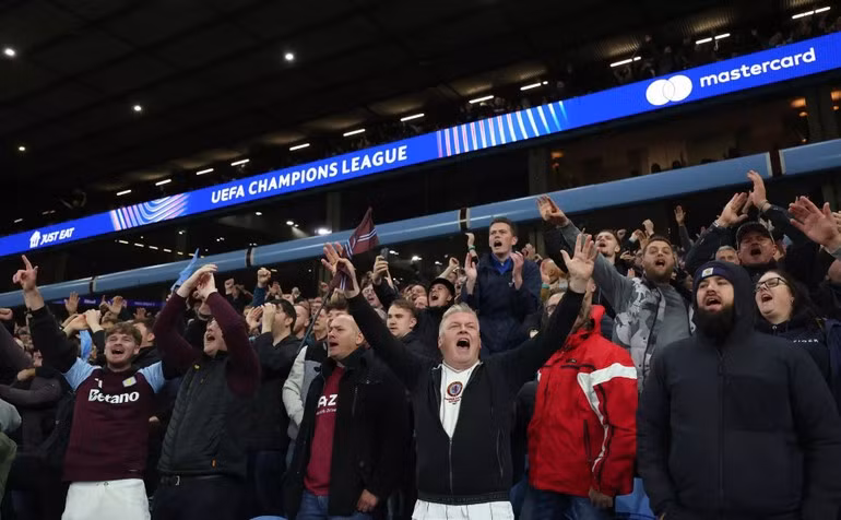 Phong độ ấn tượng giúp Aston Villa đang có được vị trí thứ 3 trên bảng xếp hạng với 33 điểm.Ảnh: Getty Images. image-1.jpg