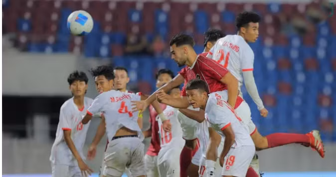 Tối 12/12, trên sân 700th Anniversary, U22 Indonesia chạm trán U22 Myanmar trong trận đấu cuối bảng C môn bóng đá nam SEA Games 33. 99999999999.png