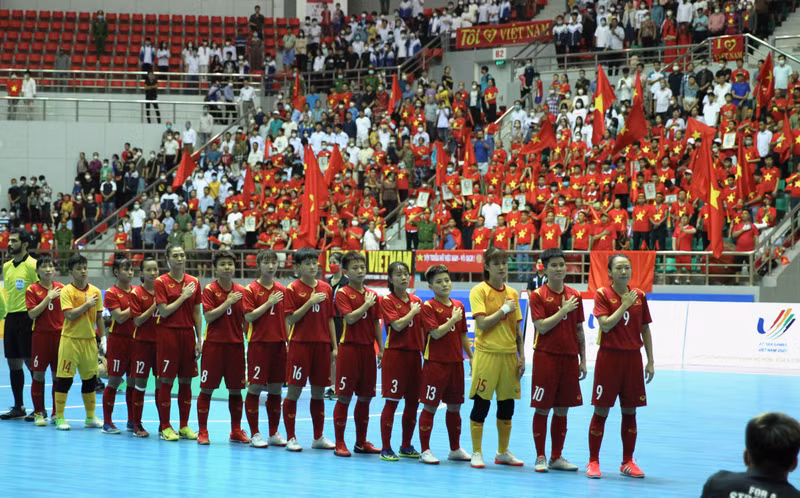 Về tuyển Đội tuyển Futsal nữ, tuyển Việt Nam đoạt Huy chương Bạc các năm 2007, 2011, 2013, 2017, 2022. a26p9559.jpg
