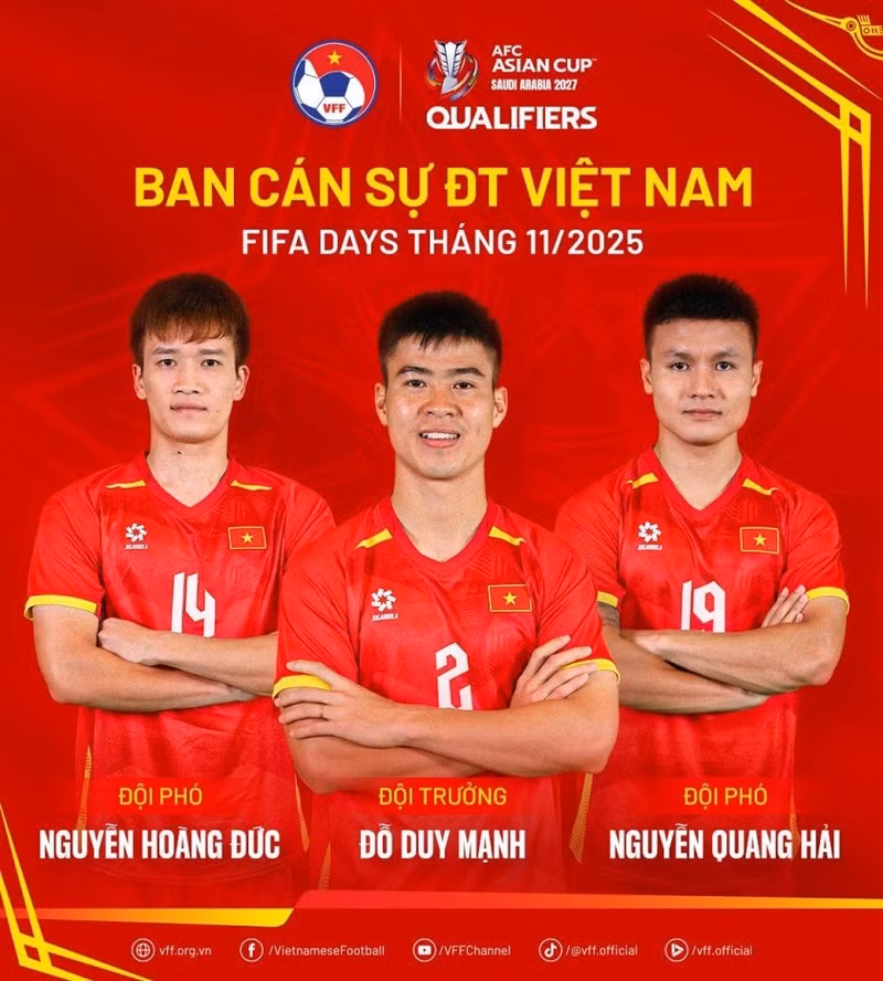 Mới nhất, Duy Mạnh được tín nhiệm giữ chức đội trưởng đội tuyển Việt Nam. 582961346-1165190955814816-4597912910990551055-n-69173cdc8504f.jpg