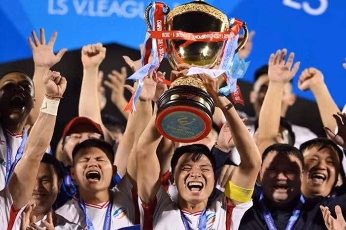 CLB Thể Công-Viettel từng vô địch V-League 1 lần đầu tiên vào năm 2020. Đây là danh hiệu vô địch quốc gia thứ 6 trong lịch sử đội bóng (nếu tính cả giai đoạn tiền thân là CLB Thể Công). Ảnh: Internet. viettel-vd2.jpg