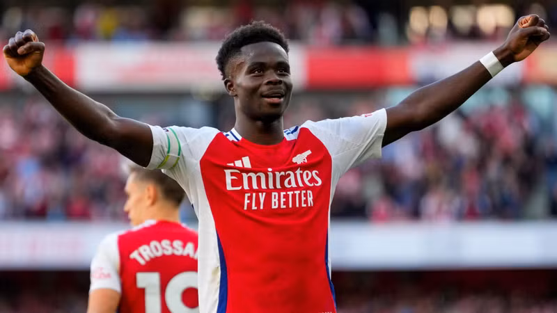 5. Bukayo Saka – 126 triệu bảng (150 triệu euro)- Arsenal. saka-goal.jpg