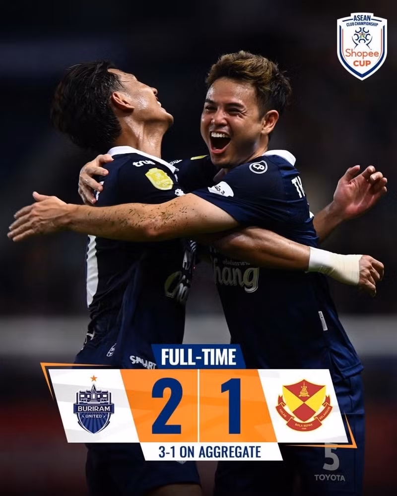 Trận chung kết lượt về Shopee Cup 2025/26 đã khép lại với chiến thắng 2-1 dành cho CLB Buriram United (Thái Lan) trước Selangor (Malaysia). 707694026-1529369781892566-4002462848427881188-n-6a16fe165141b.jpg