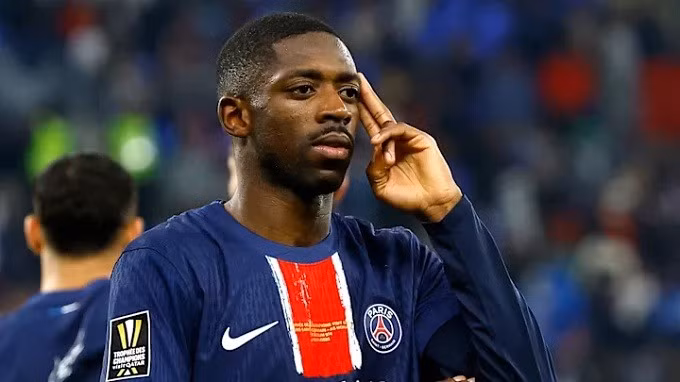 Tiền đạo Ousmane Dembélé của Pháp (4 bàn thắng, 2 kiến tạo) đã vào bán kết. dembele34.jpg