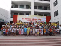 Mùa hè ý nghĩa với những chiếc mũ bảo hiểm của sinh viên Khoa Quốc tế ảnh 2 Mùa hè ý nghĩa với những chiếc mũ bảo hiểm của sinh viên Khoa Quốc tế ảnh 2
