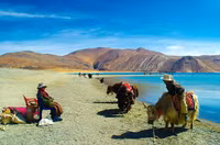 Hồ Pangong, “dải lụa” xanh quyến rũ ảnh 4