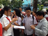 Tuyển sinh vào 10: Thí sinh phấn khởi ảnh 7 Tuyển sinh vào 10: Thí sinh phấn khởi ảnh 7