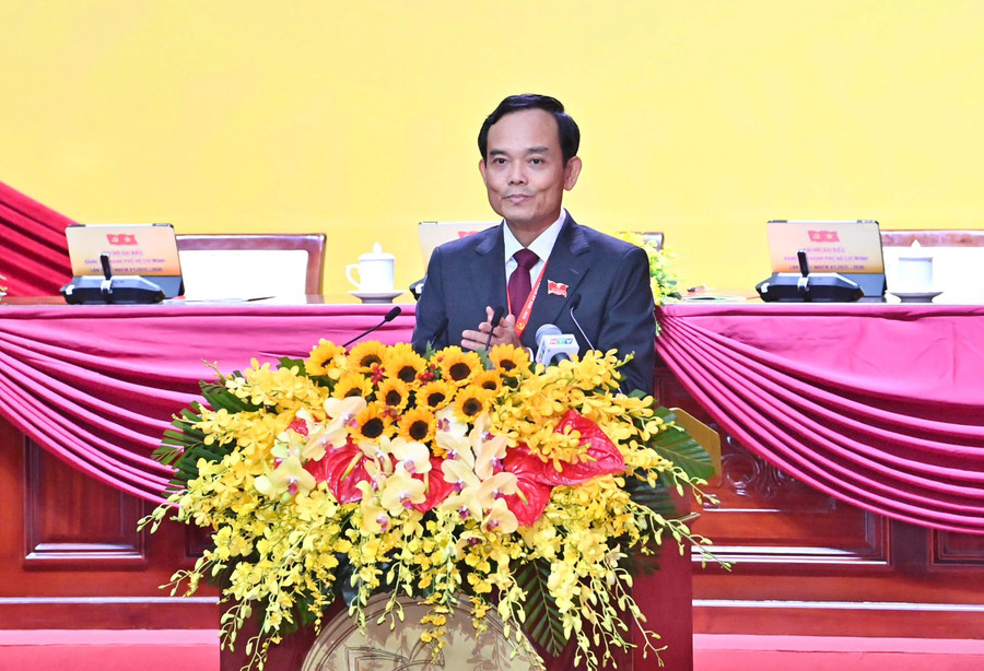 Bí thư Thành ủy TPHCM Trần Lưu Quang phát biểu tại phiên trù bị. Ảnh: BTC.