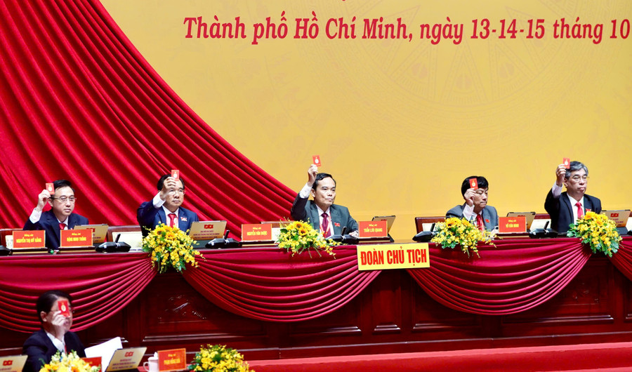 Phiên trù bị Đại hội đại biểu Đảng bộ TPHCM lần thứ I, nhiệm kỳ 2025 - 2030 diễn ra sáng 13/10: Ảnh: BTC.