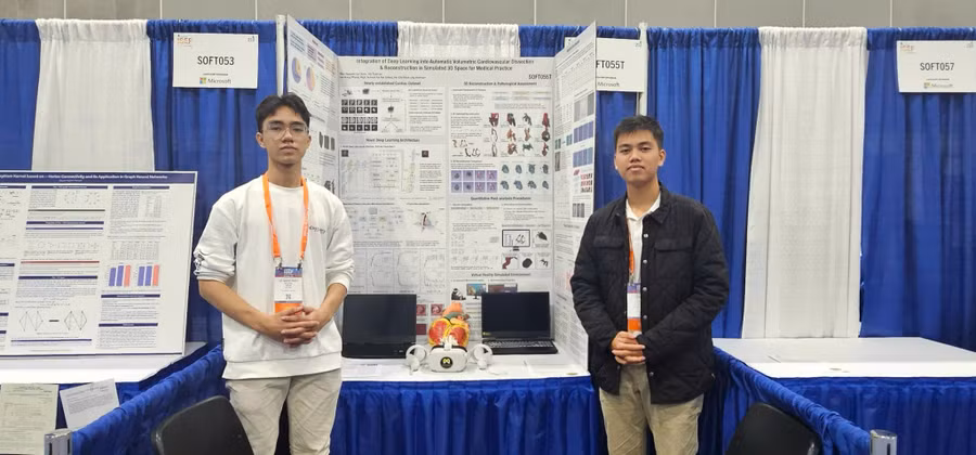 Dự án của 2 học sinh Trường THPT chuyên Lê Hồng Phong đạt giải Nhì tại hội thi khoa học kỹ thuật quốc tế.