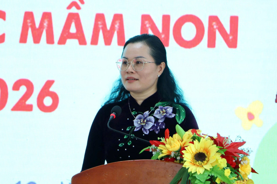 Bà Lê Thụy Mỵ Châu phát biểu chỉ đạo hội nghị.