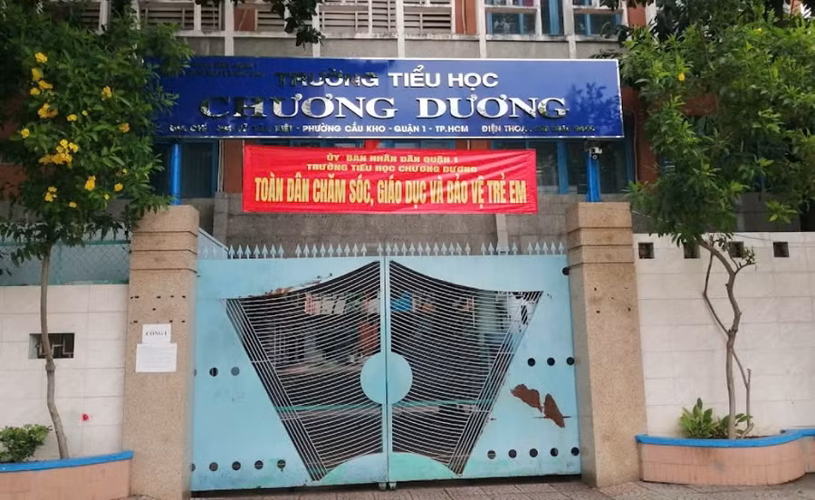 Trường Tiểu học Chương Dương. Ảnh: GGM.