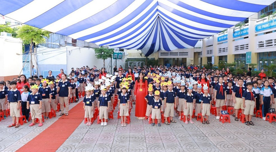 Học sinh Trường Tiểu học Phan Văn Trị.