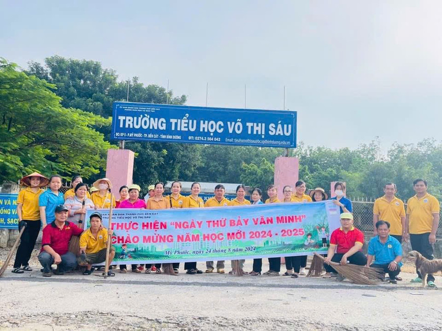 Trường Tiểu học Võ Thị Sáu được xây thêm 13 phòng học, sẽ đưa vào hoạt động tháng 11/2024 - Ảnh: Fanpage Trường tiểu học Võ Thị Sáu.