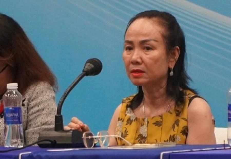 Bà Nguyễn Thị Út Em, Chủ tịch Hội đồng Trường Quốc tế Mỹ Việt Nam. Ảnh: CP.