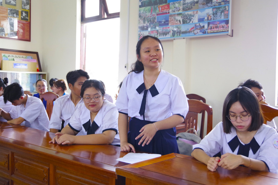 Thí sinh chia sẻ tại chương trình. anh-2.jpg
