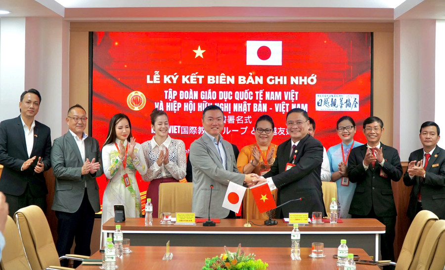 Tập đoàn Giáo dục Quốc tế Nam Việt ký kết hợp tác với Hiệp hội Hữu nghị Nhật Bản – Việt Nam.