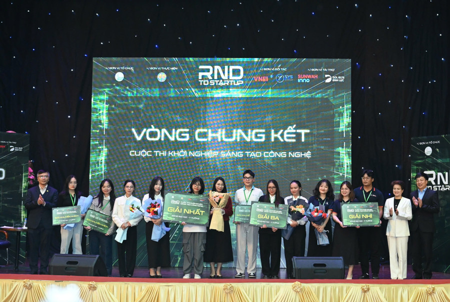 3 dự án được vinh danh giải nhất của cuộc thi Khởi nghiệp sáng tạo công nghệ 2024.