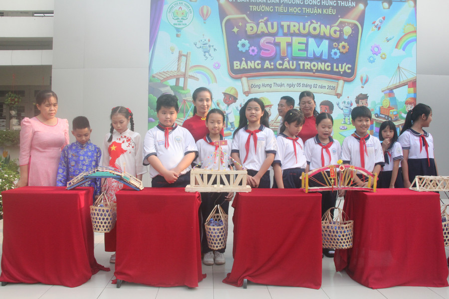 Hoạt động STEM tại trường Tiểu học Thuận Kiều (phường Đông Hưng Thuận, TPHCM)